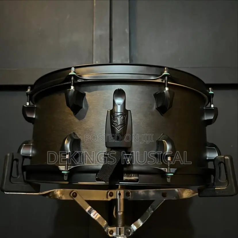 SJC Custom Snare Drum Midnight Black Satin 14x6.5
