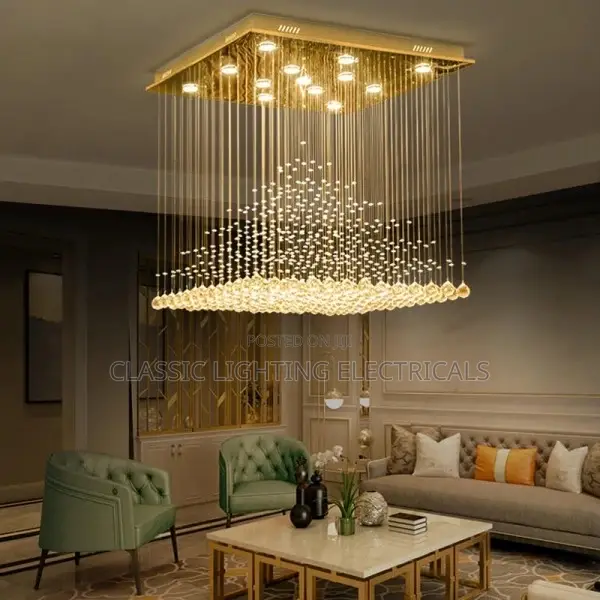 Chandelier Crystal Pendant Ball Square Chandelier Light