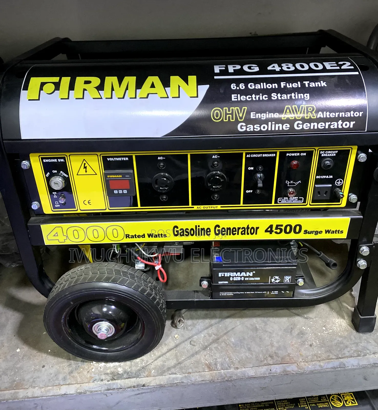 Firman FPG4800E2 4/4.5kva Petrol Generator