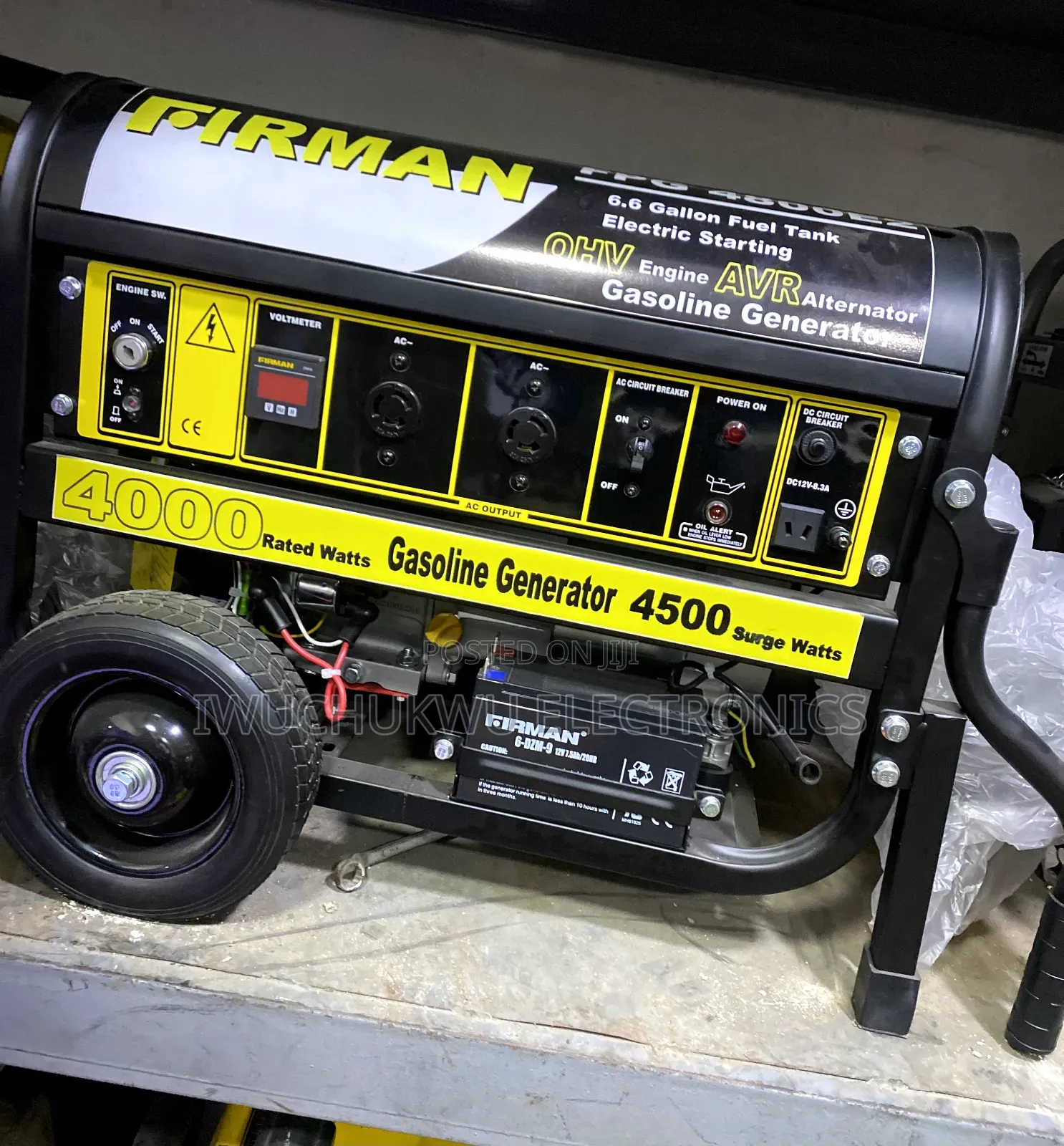 Original Black Firman 4.5kva Petrol Generator