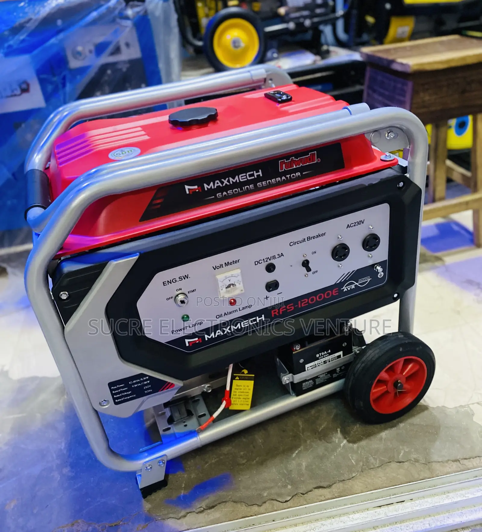 10kva Maxmech RFS12000E 100% Copper Petrol Generator