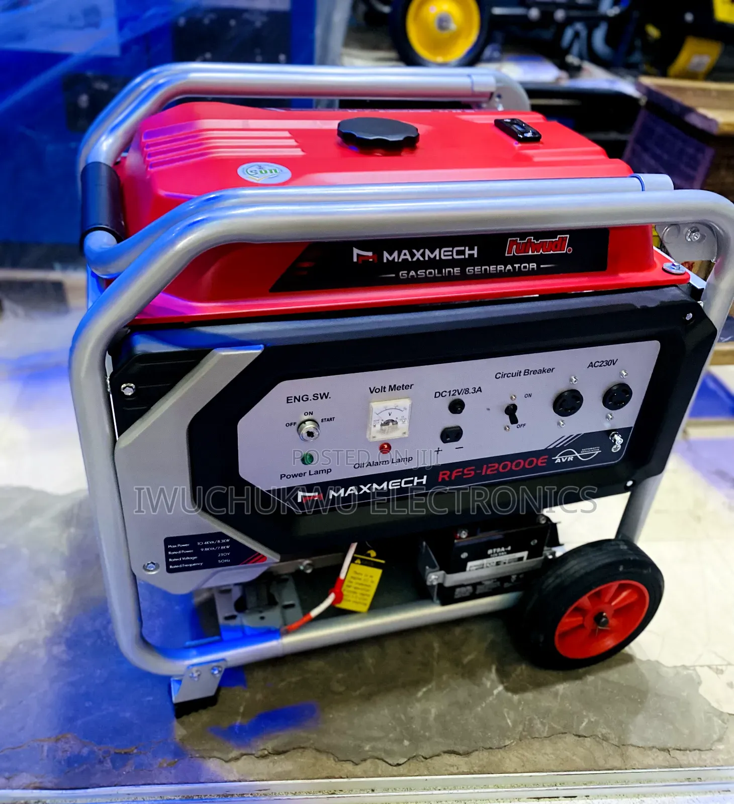 Maxmech RFS12000E Petrol Generator With 1 Year Warranty