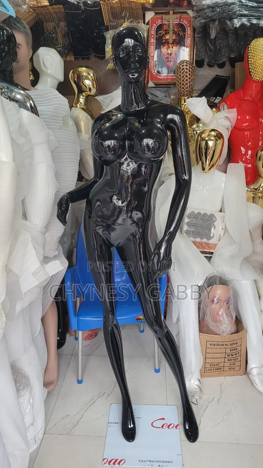 Big Breats Black Female Mannequins