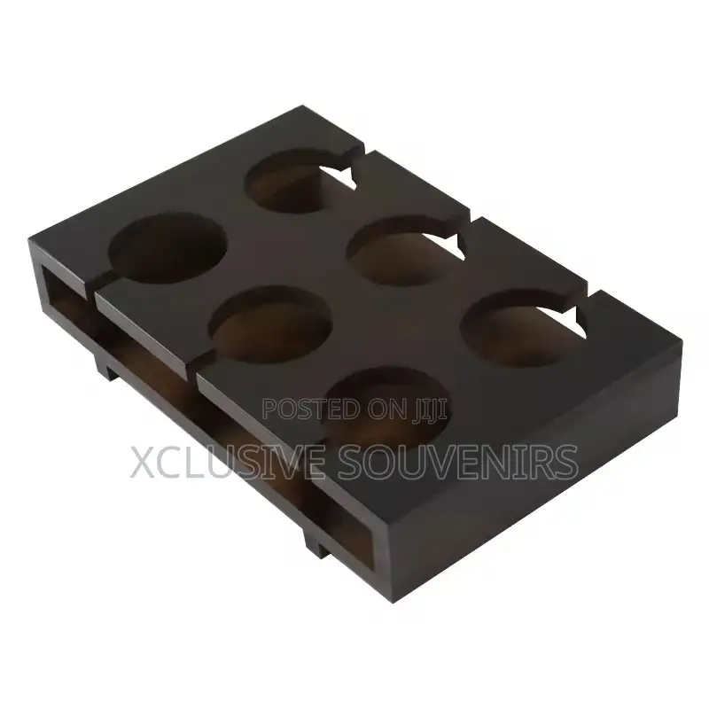 60ml Stainless Steel Wine Drinking Cups With Bamboo Stand