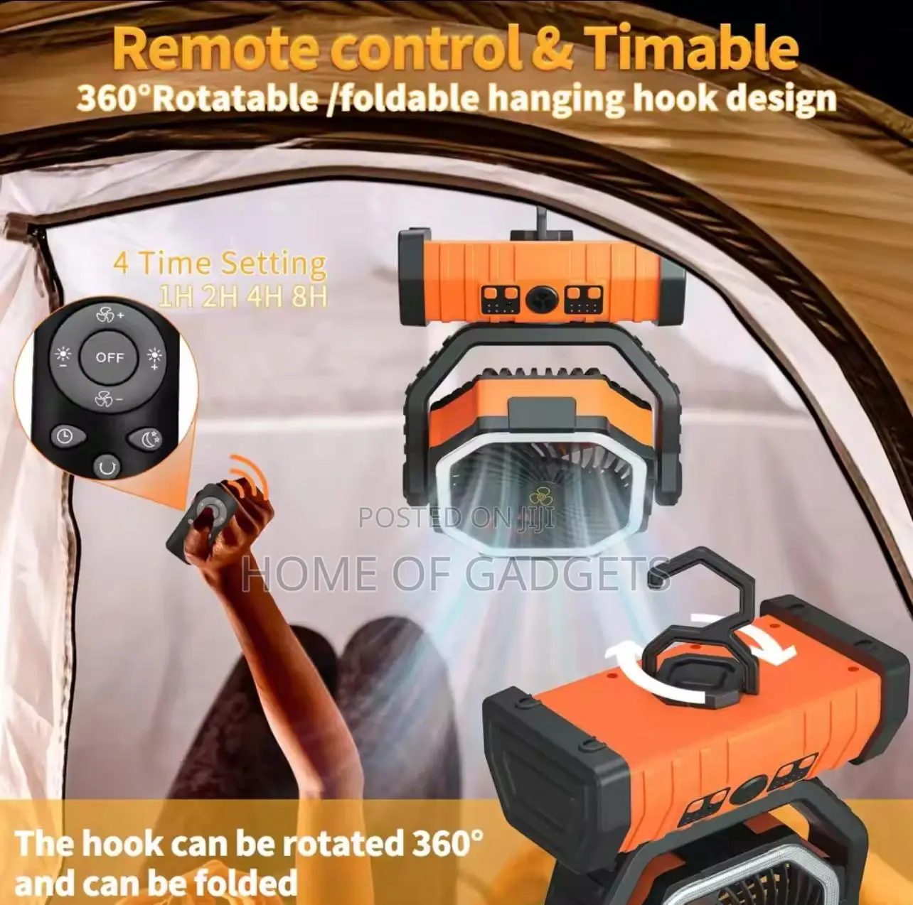 Eduson 20,000mah Rechargeable Fan Camping Fan