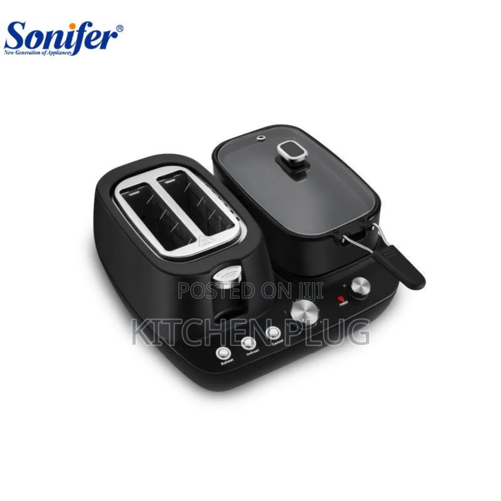 Multifunction Breakfastmaker, Toaster, Frypan