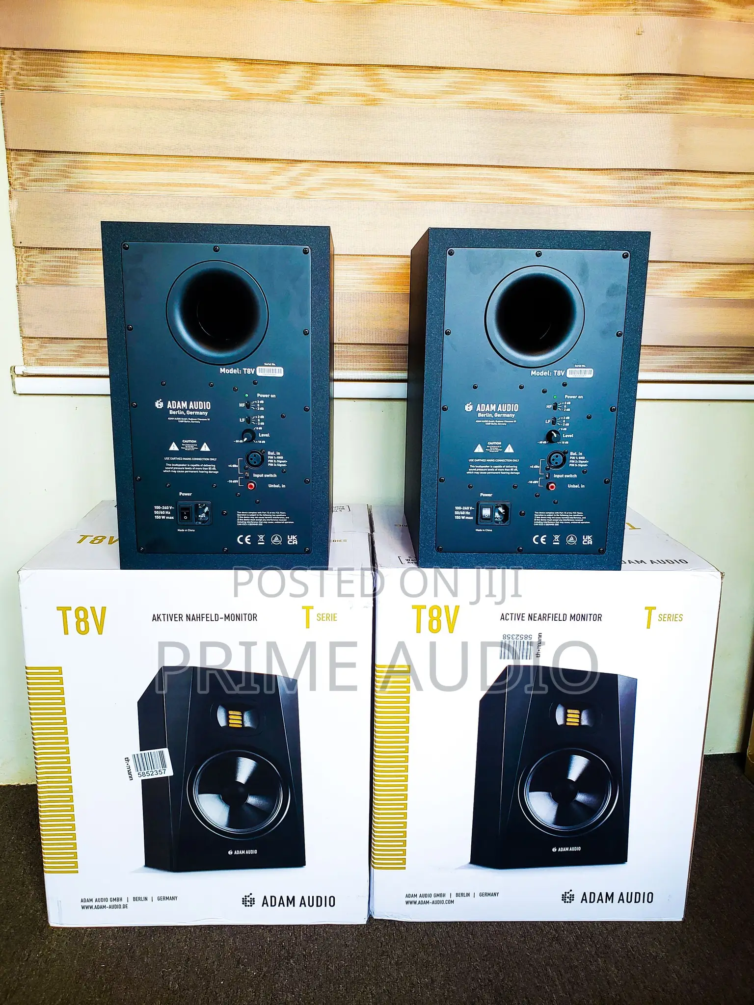 Adam Audio T8v Studio Monitor Biamped Studio Monitors
