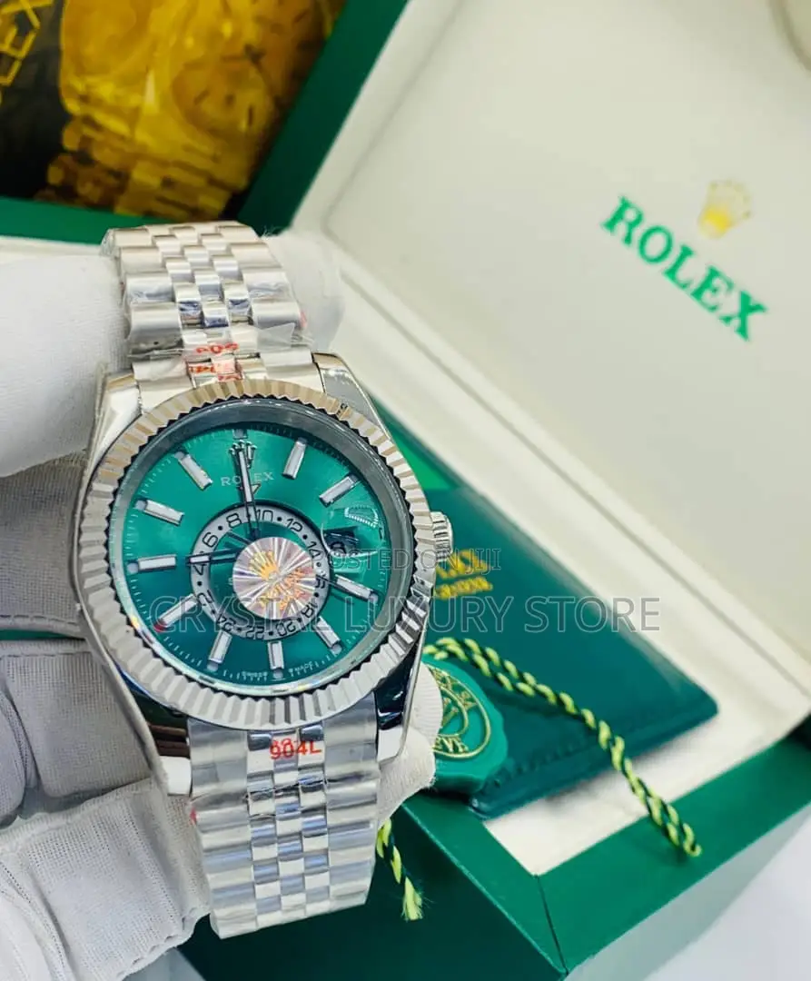 Rolex Quality Luxury Men Chain Strap Wristwatch