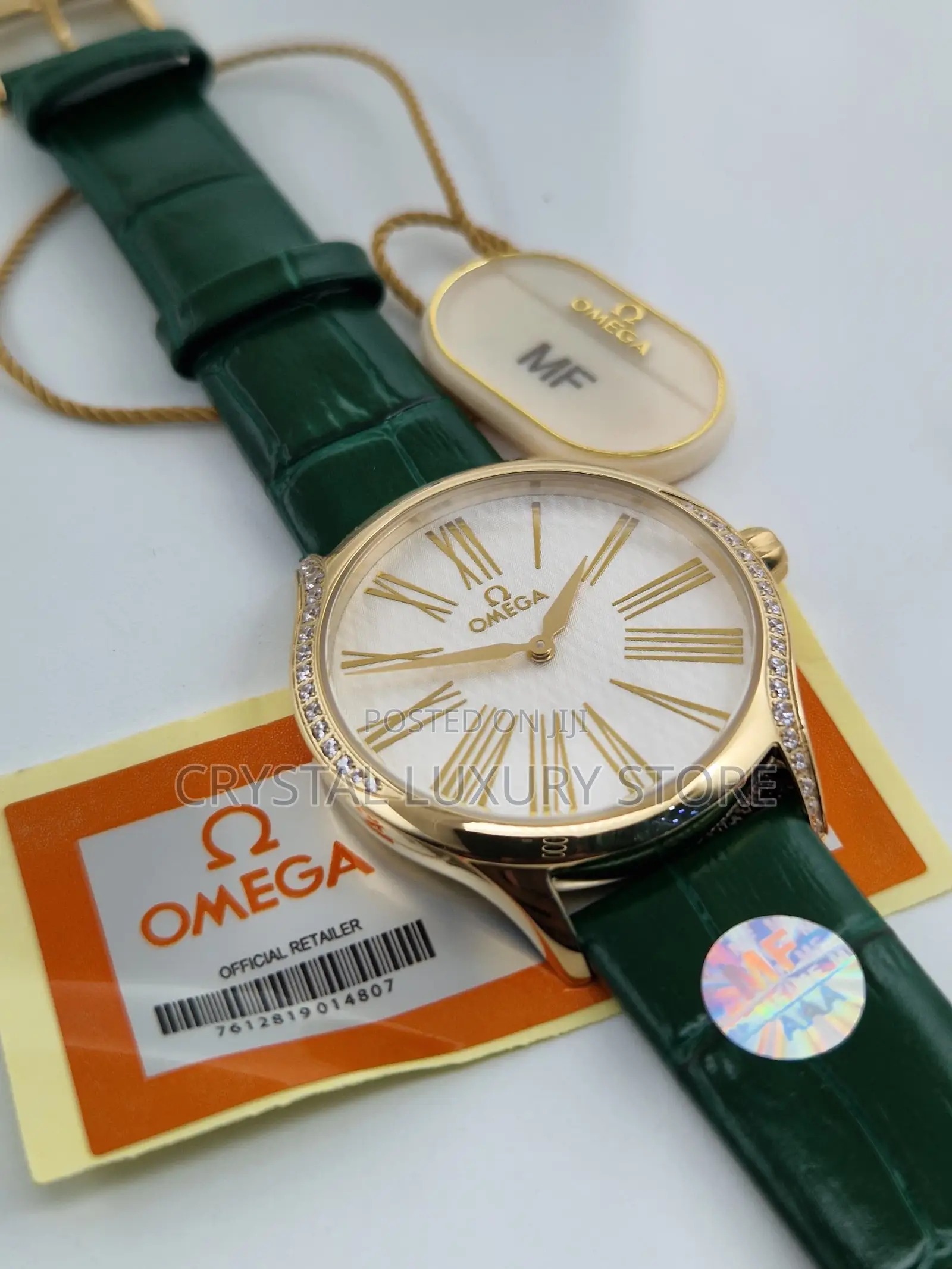 Omega Quality Luxury Men Genuine Leather Wristwatch Nnanna