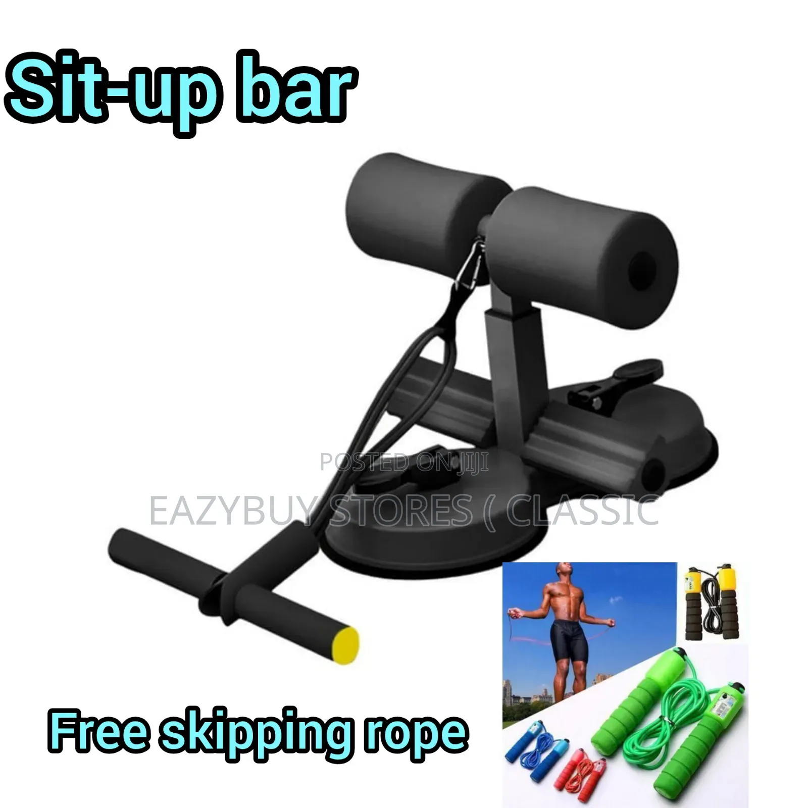 Sit-Up Bar With Free Rope