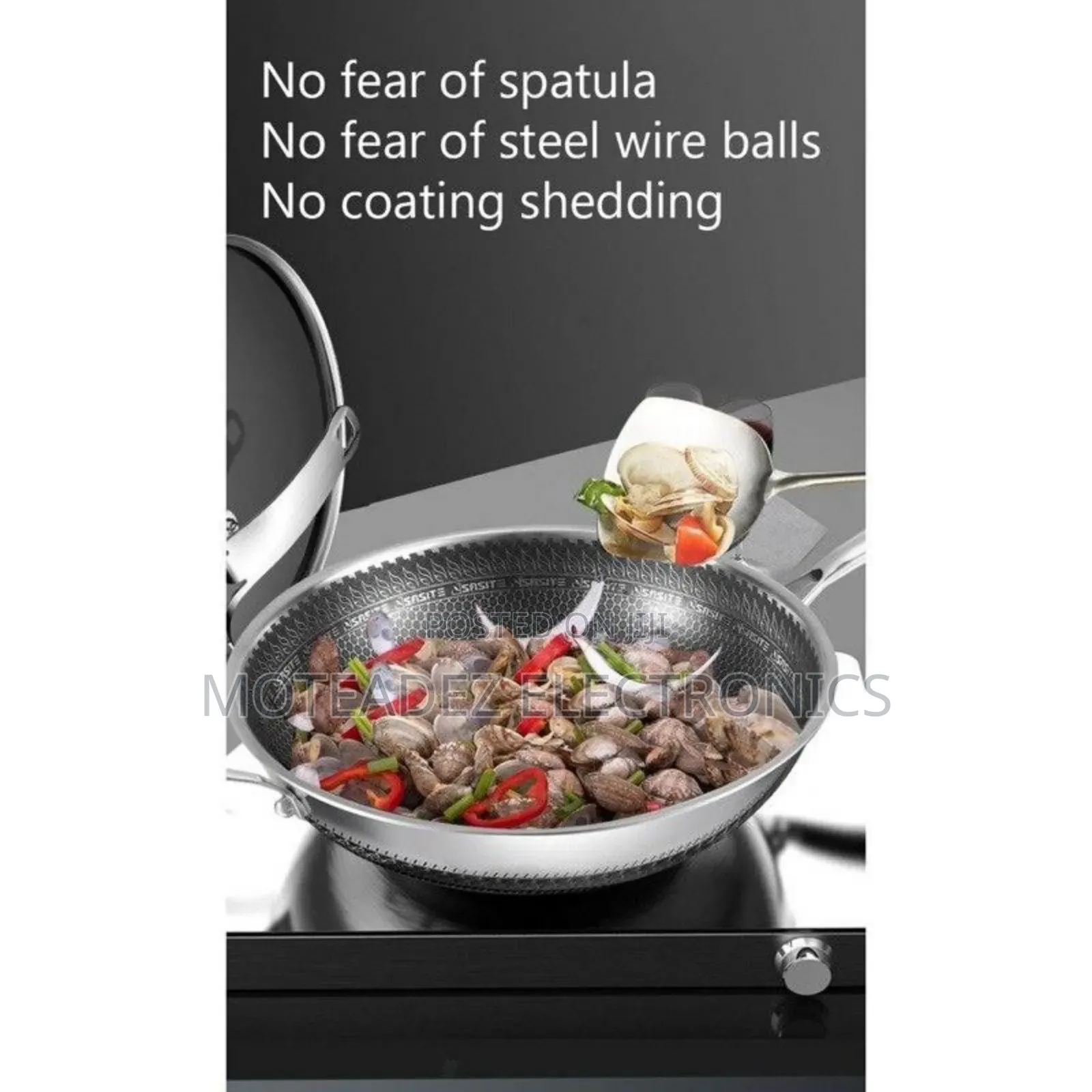 32cm High Quality Stainless Steel Non Stick Fry Pan No Cover