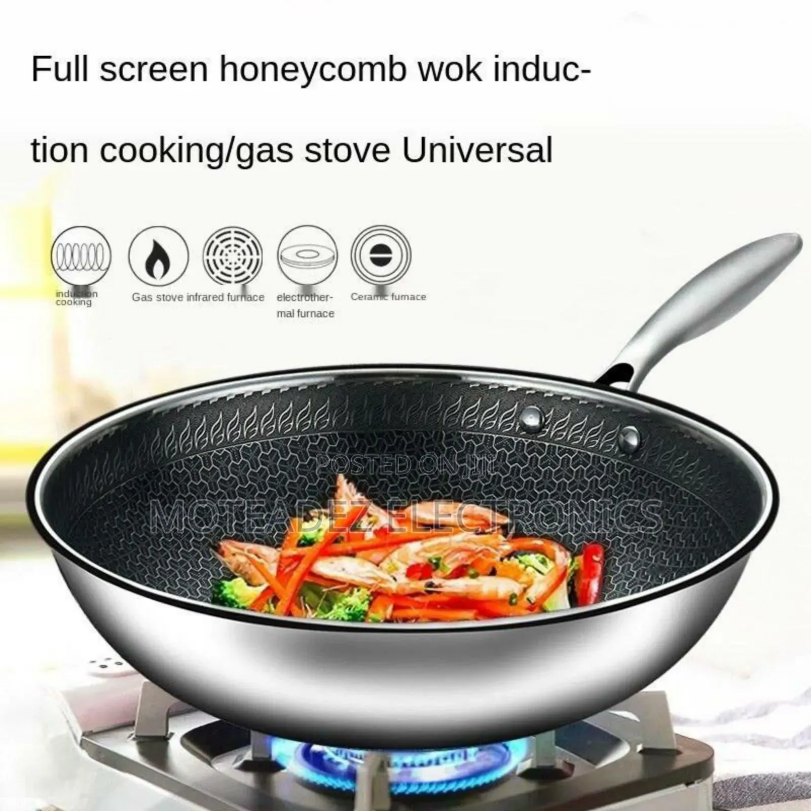 32cm High Quality Stainless Steel Non Stick Fry Pan No Cover