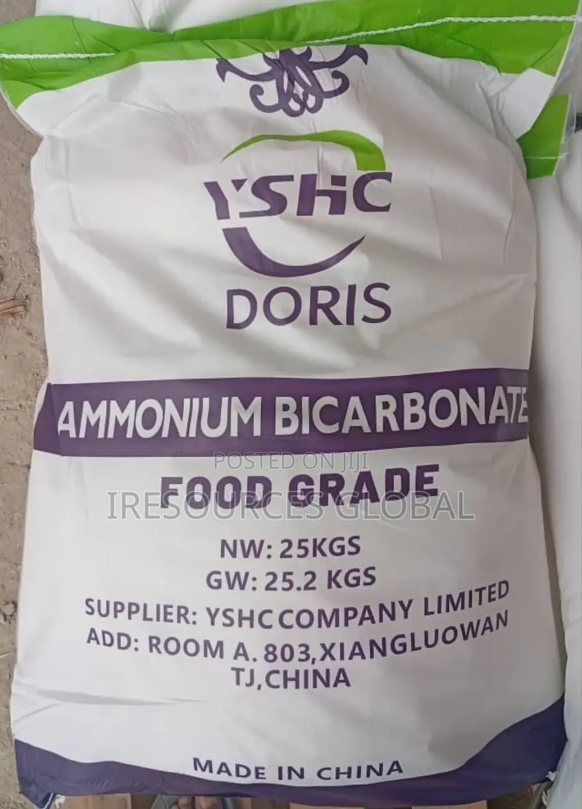 Ammonium Bicarb 25kg Bag