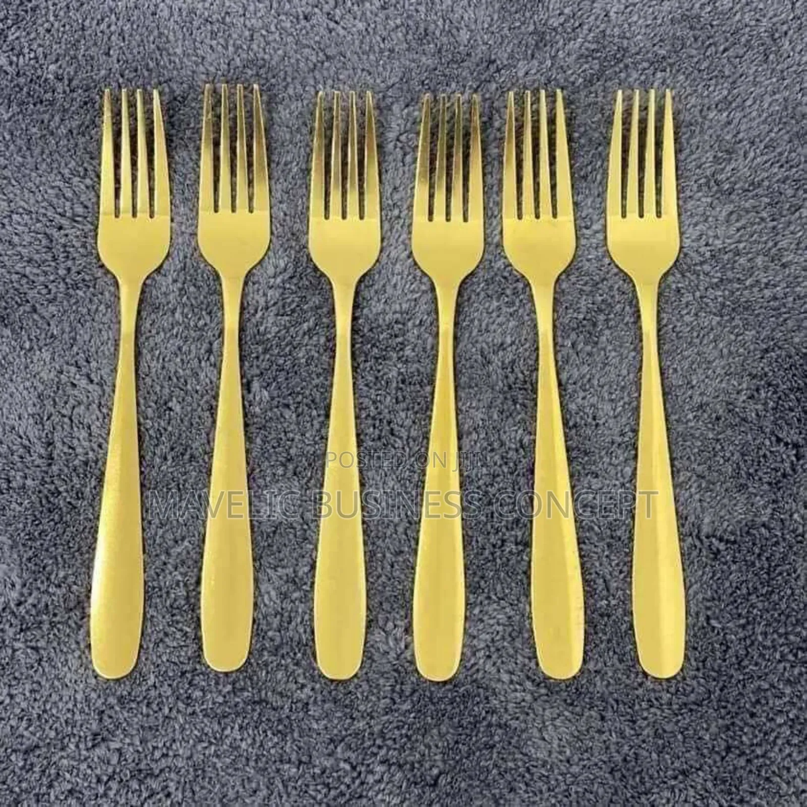 Golden and Sliver Eating Spoon and Fork