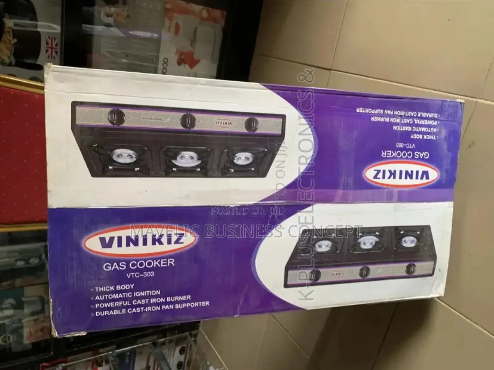 Vinikiz Table Gas Cooker Stainless