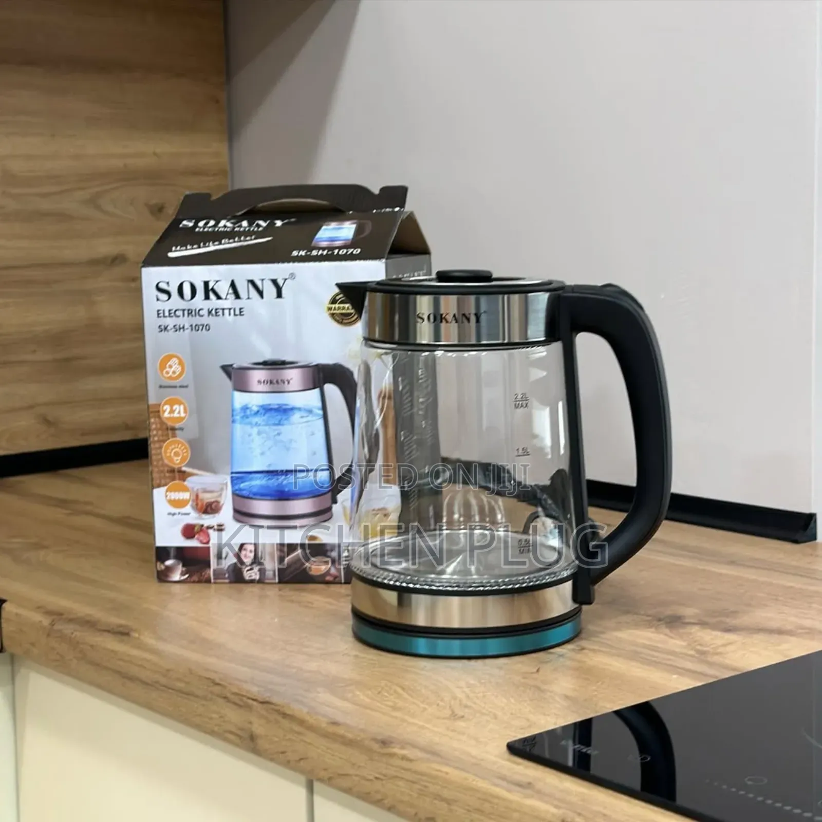 Quality Tranparent Electric Water Heating Kettle- Automatic