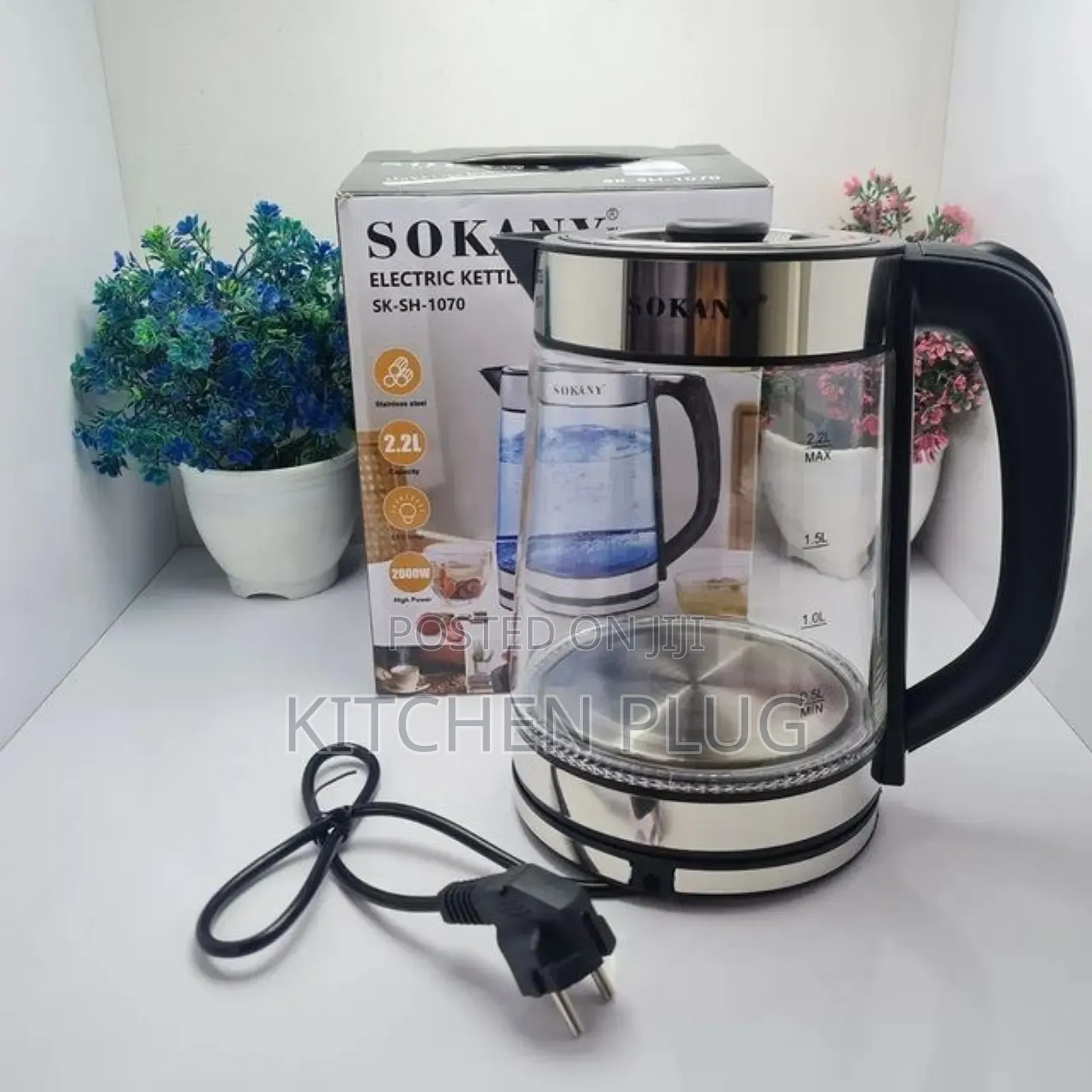 Quality Tranparent Electric Water Heating Kettle- Automatic