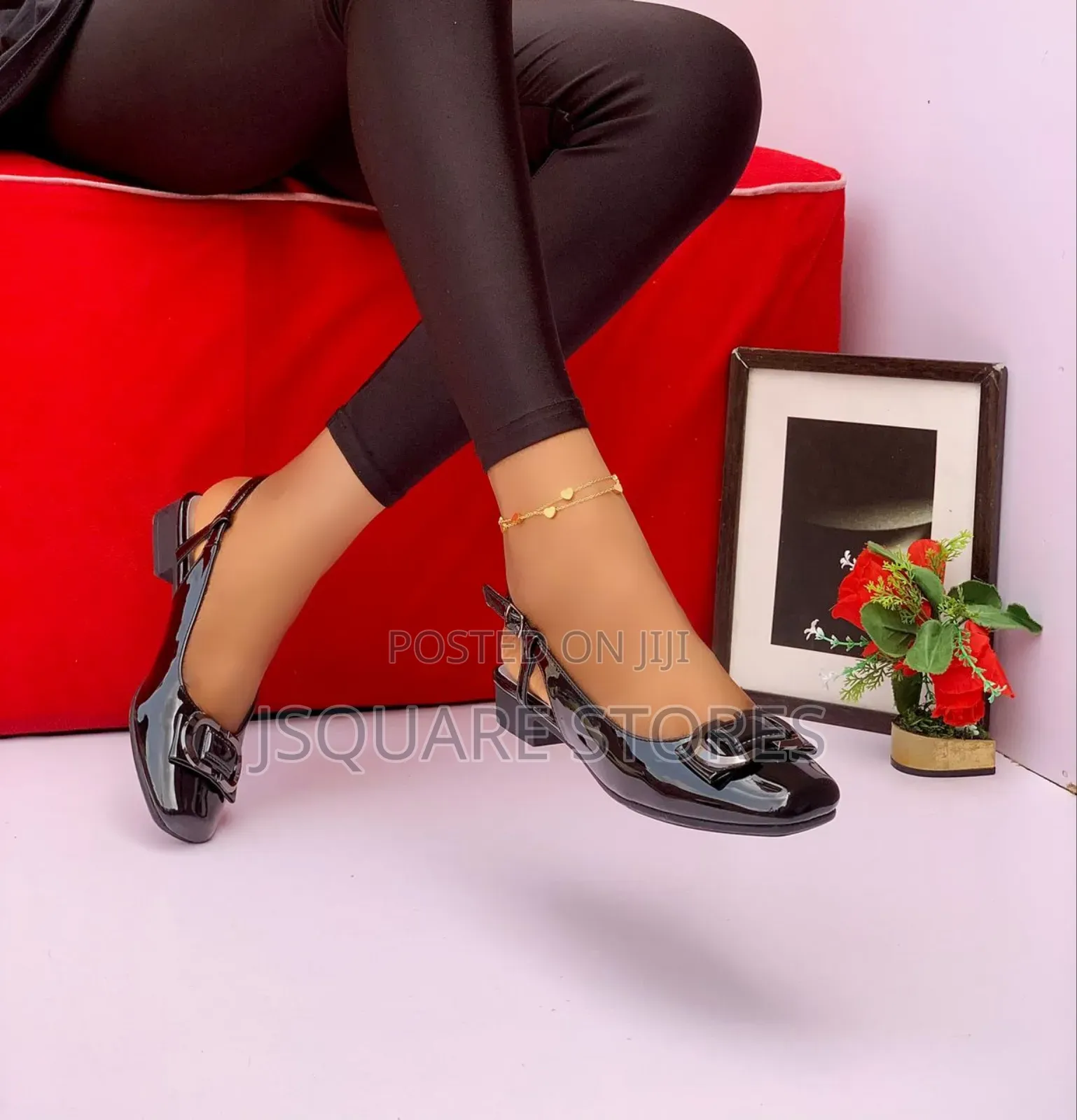 Patent Flat Sandals