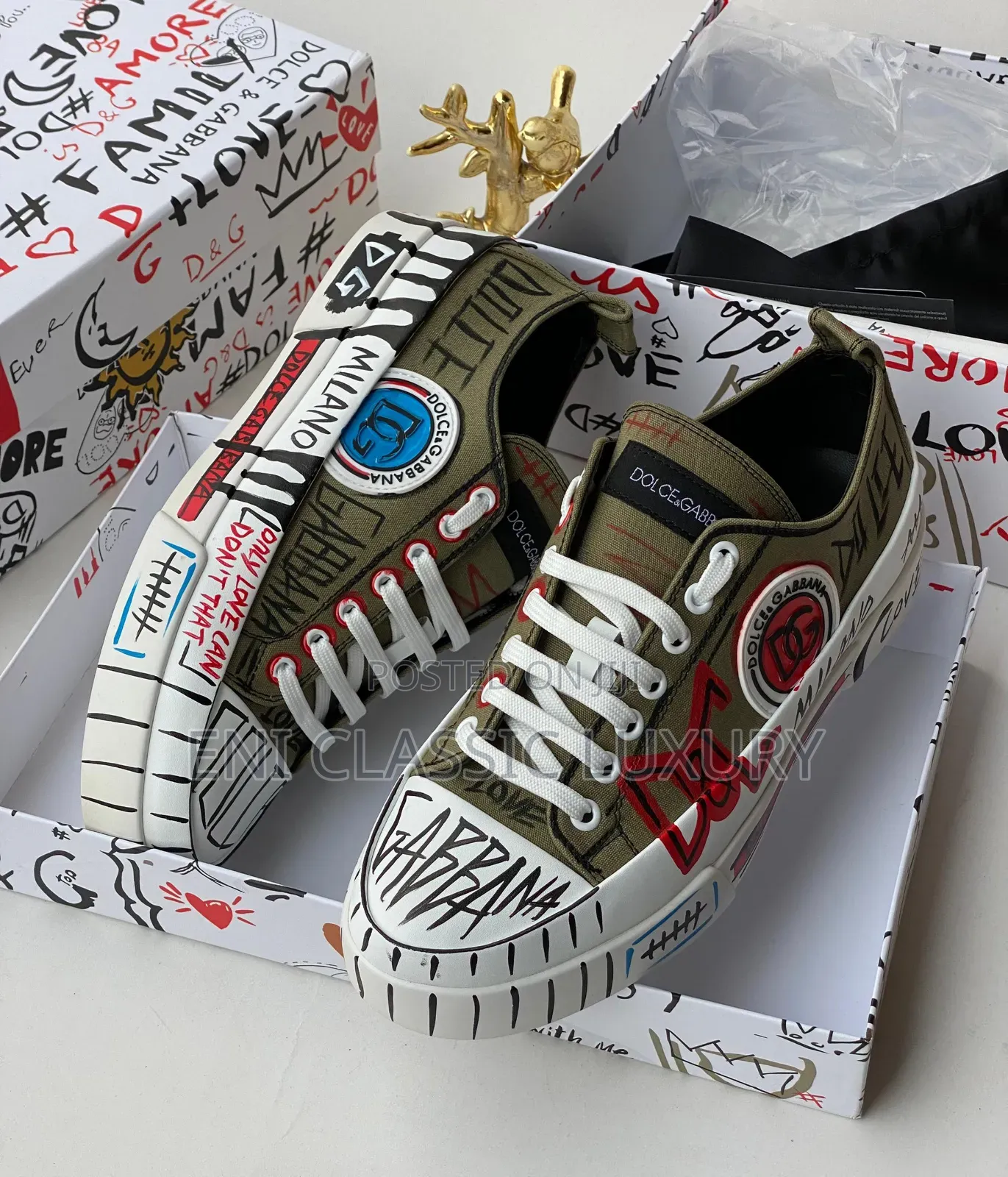 Original Luxury Men's Sneakers Dolce Gabbana Available