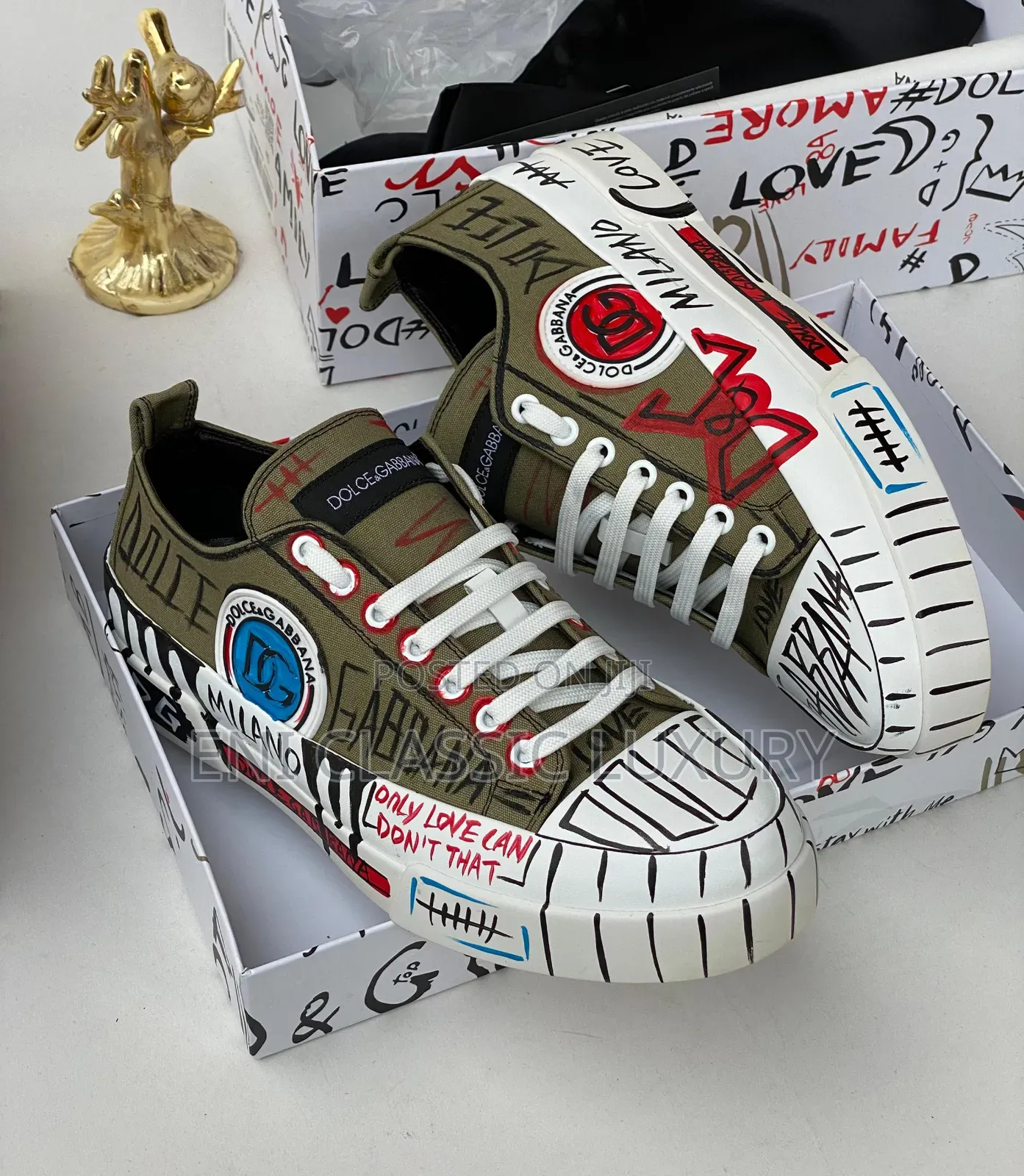 Original Luxury Men's Sneakers Dolce Gabbana Available