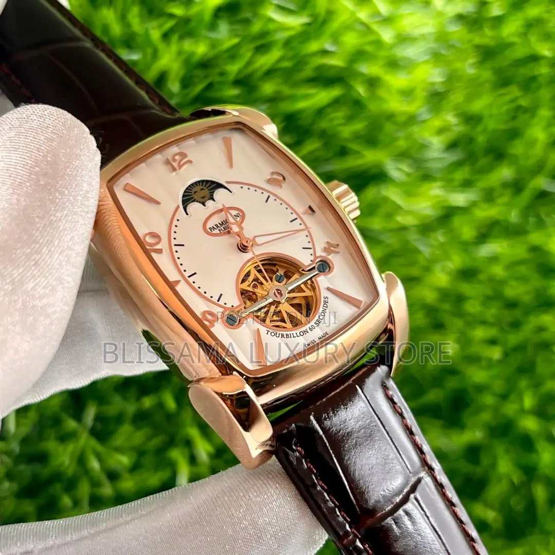 Luxury Parmigiani Leather Authomatic Wristwatches
