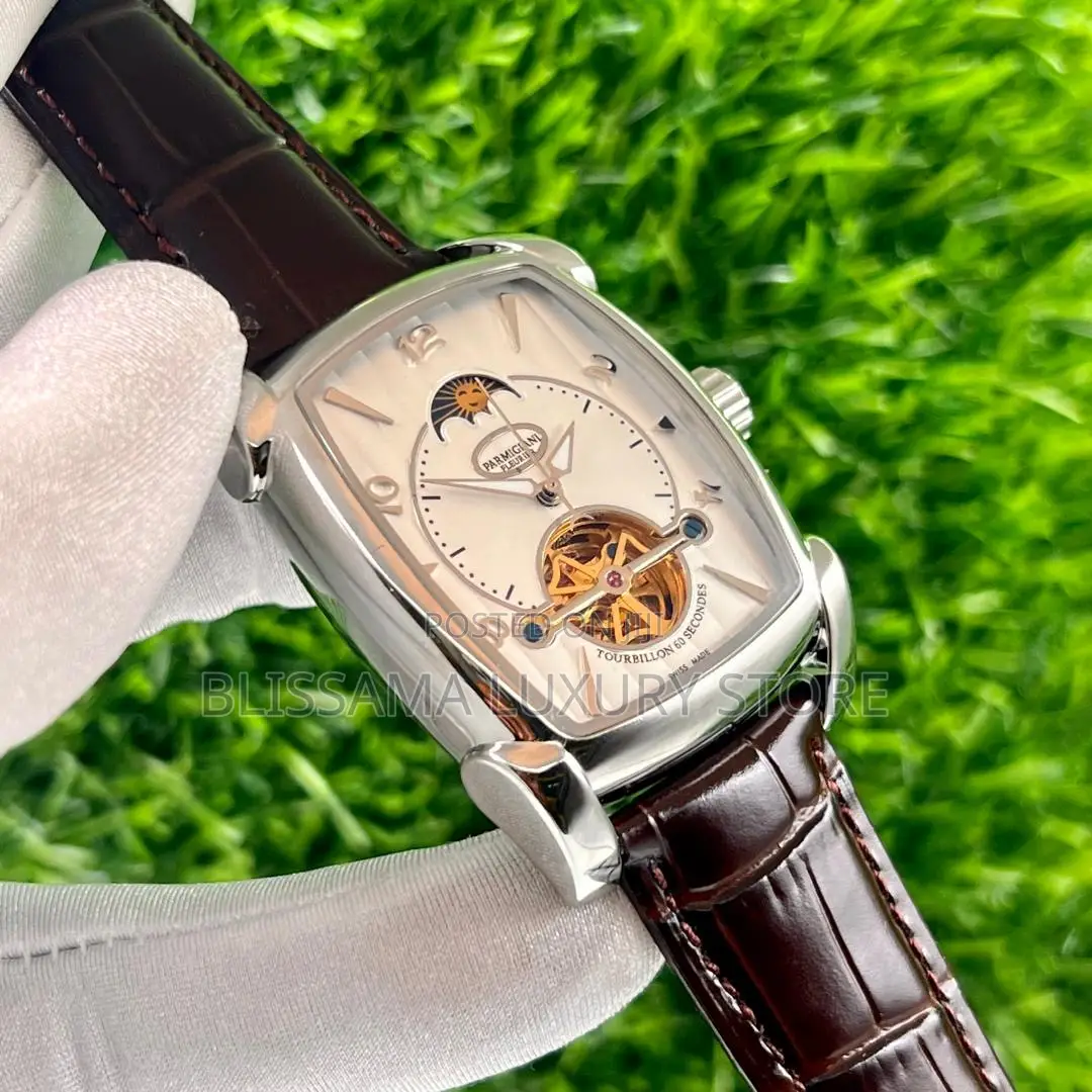 Luxury Parmigiani Leather Authomatic Wristwatches