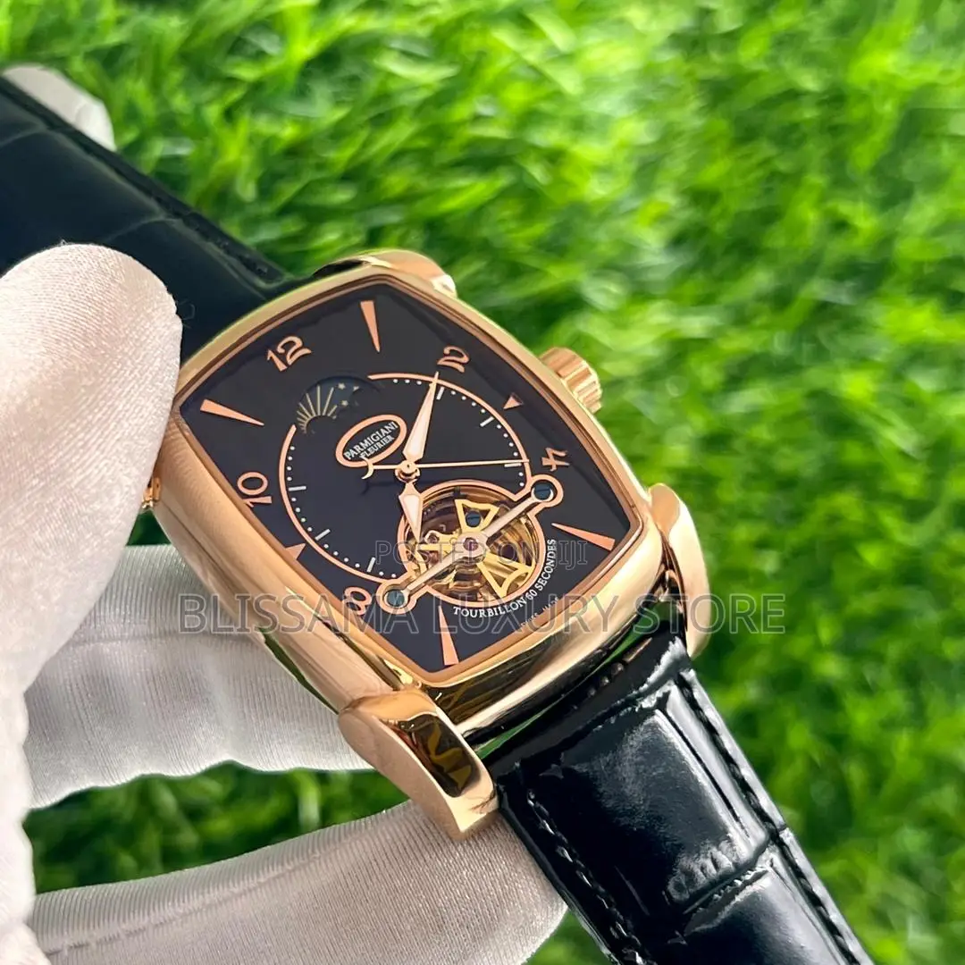 Luxury Parmigiani Leather Authomatic Wristwatches