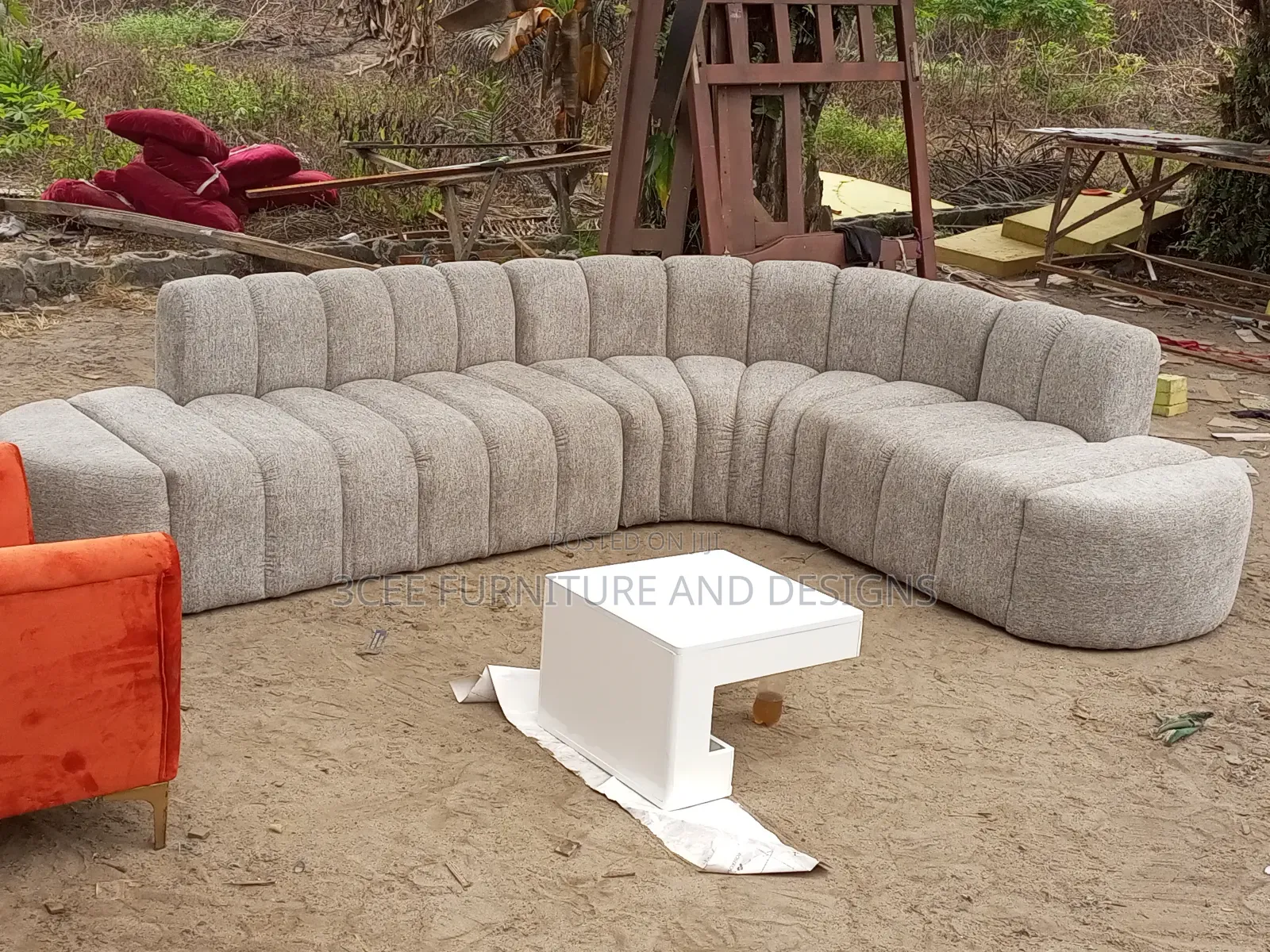 Curved Sofa L Shape .