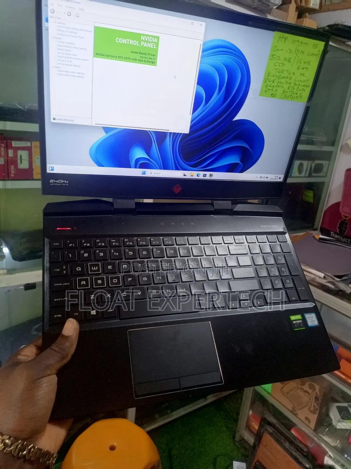 Laptop HP Omen 15 8GB Nvidia SSD 512GB