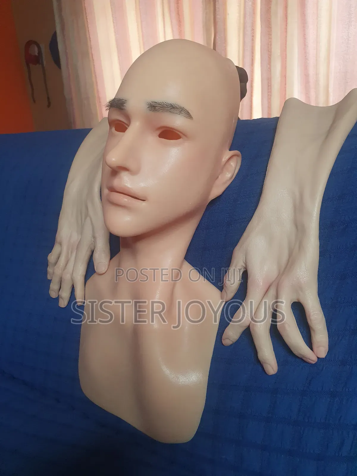 100% Male Silicone Face Mask And Hangloves