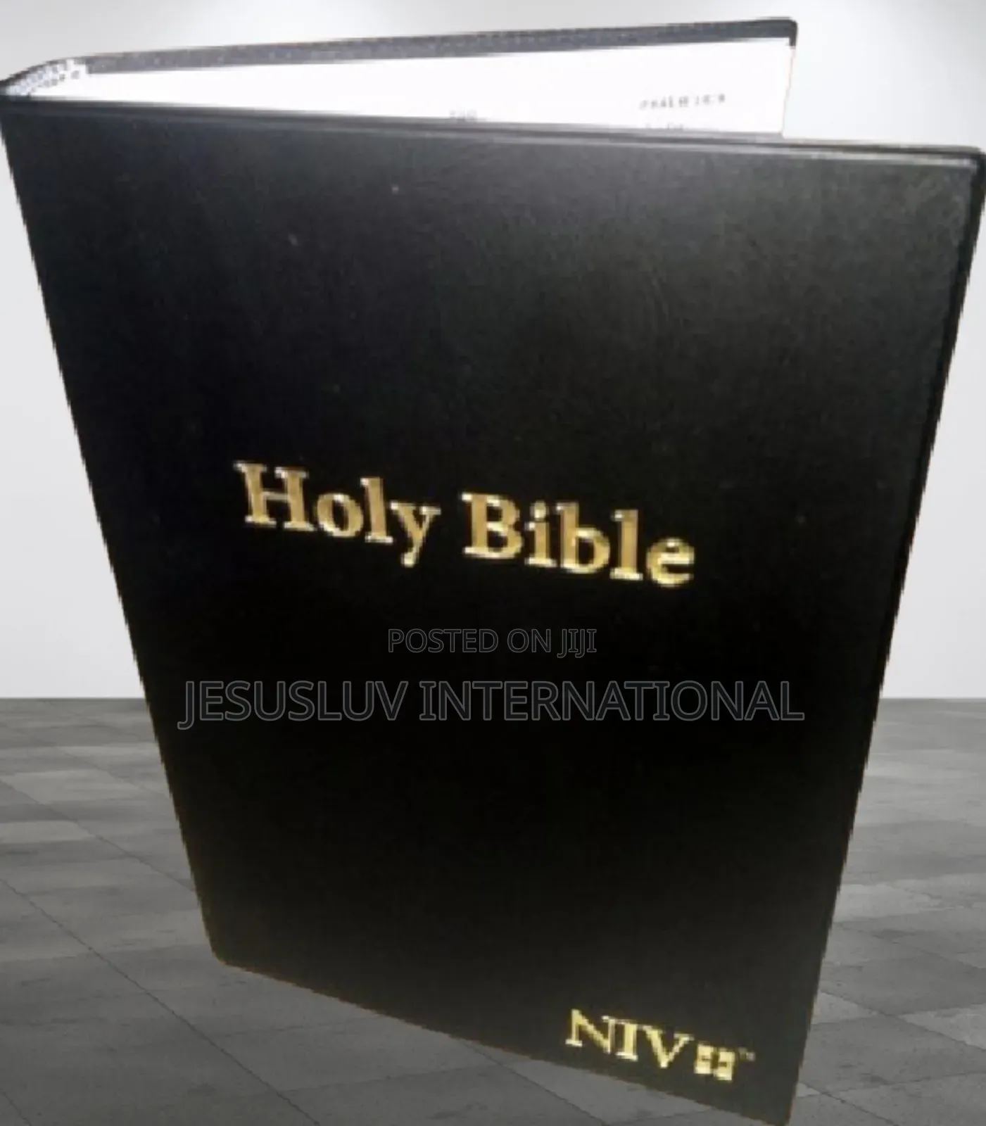 Holy Bible (NIV)-words of Christ in Red (Leather) by Biblica