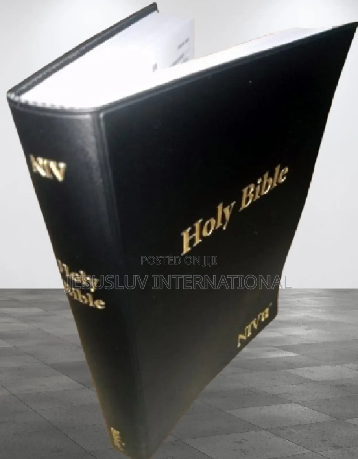Holy Bible (NIV)-words of Christ in Red (Leather) by Biblica