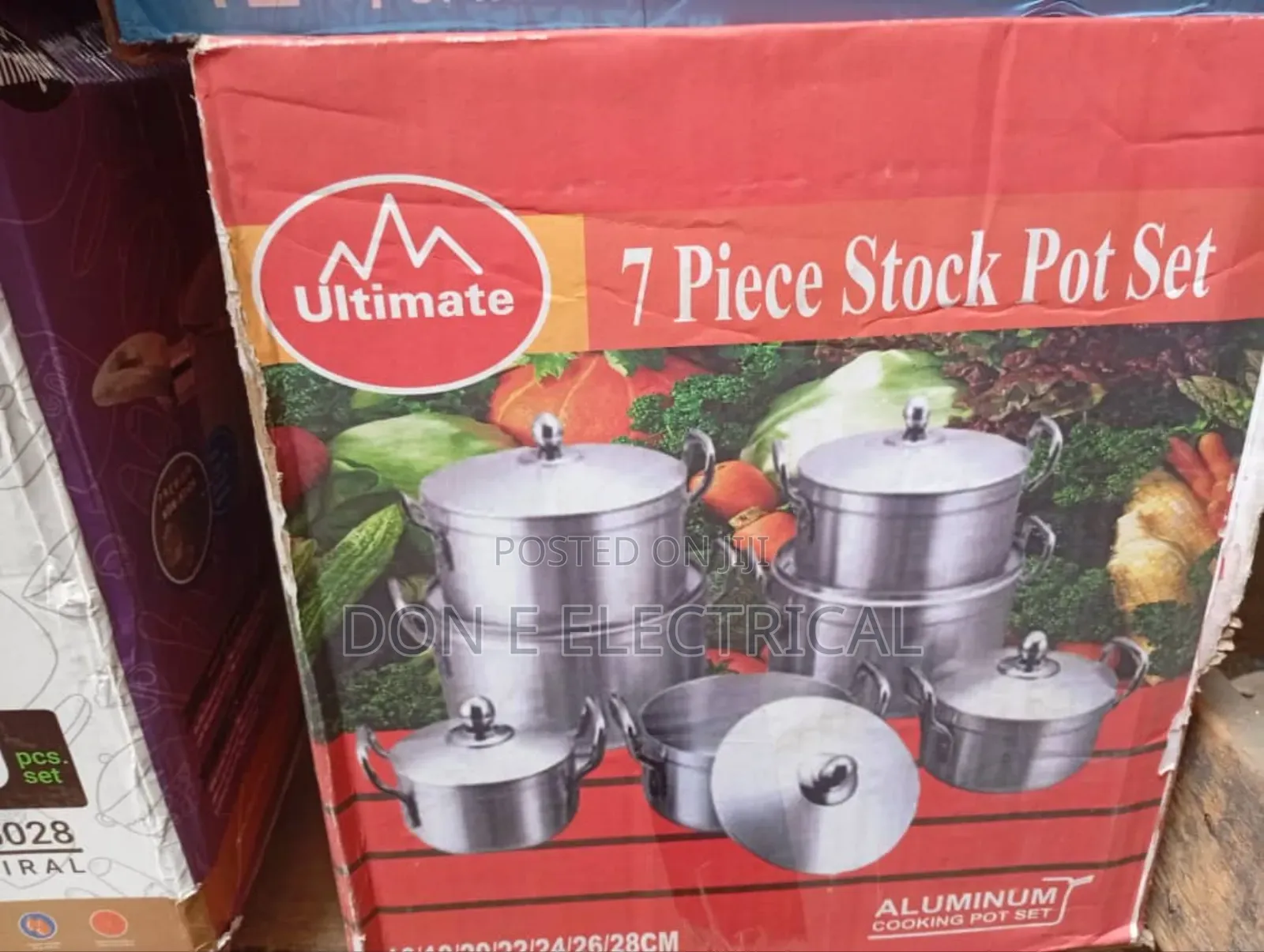 7 Pieces Stock Pot Set Aluminum