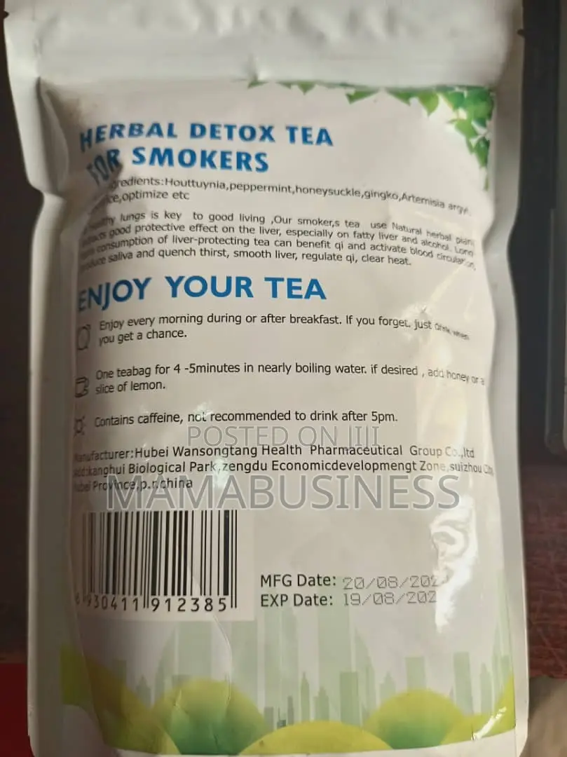 Wins Town Herbal Detox Tea for Smokers - 30 Tea Bags