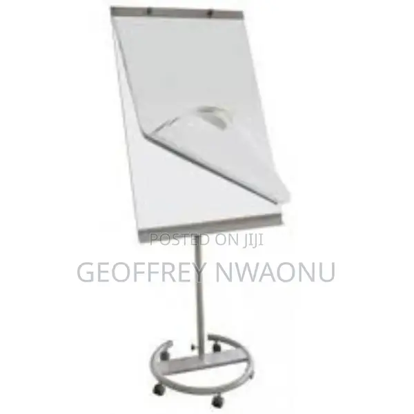 70x100cm Mobile Flipchart Board With Round Leg Wheels