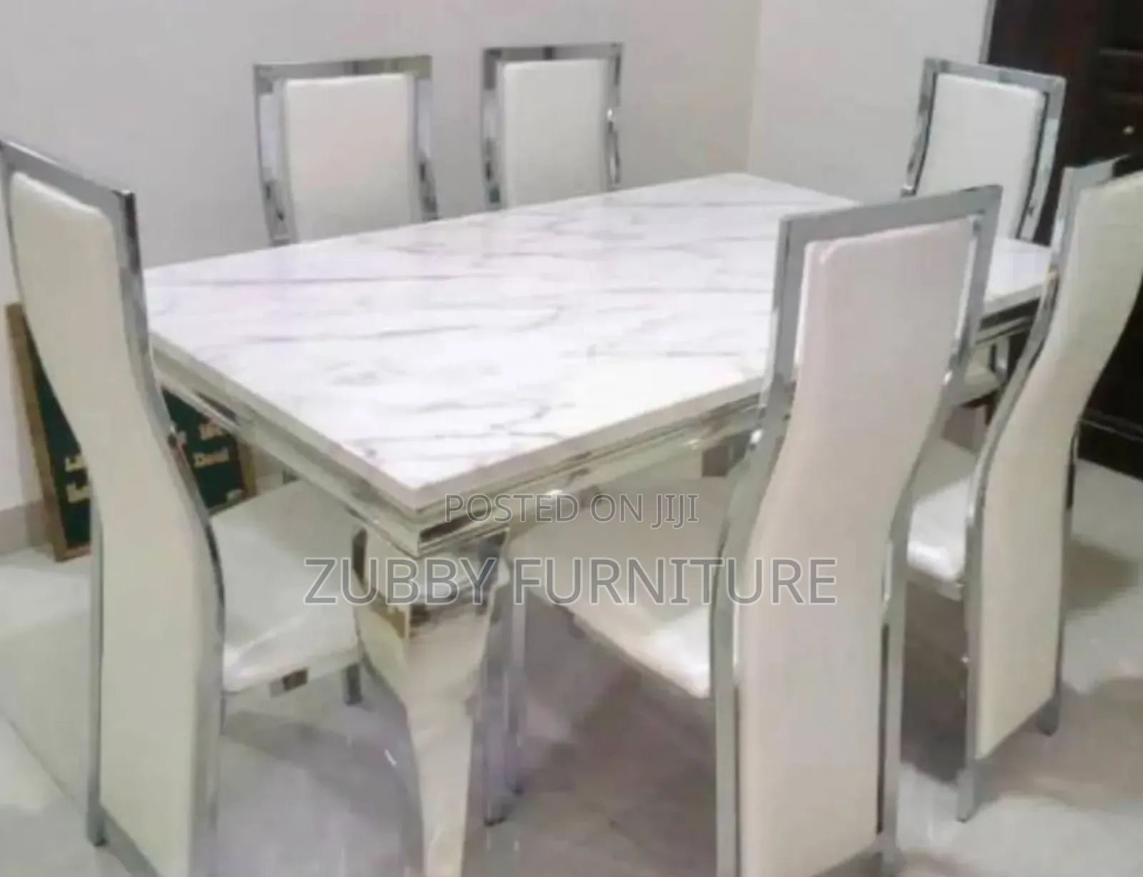 Brand New Quality and Imported Marble Top Dining by Six