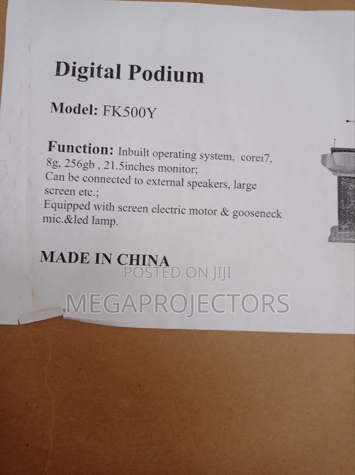 Digital Podium With Display in Abuja, Lagos, PH