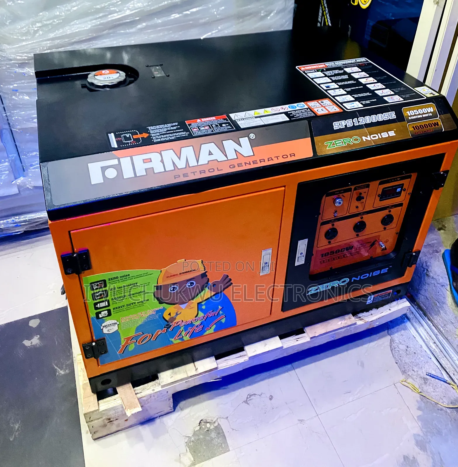 Firman 10kva Zero Noise Petrol Soundproof Generator