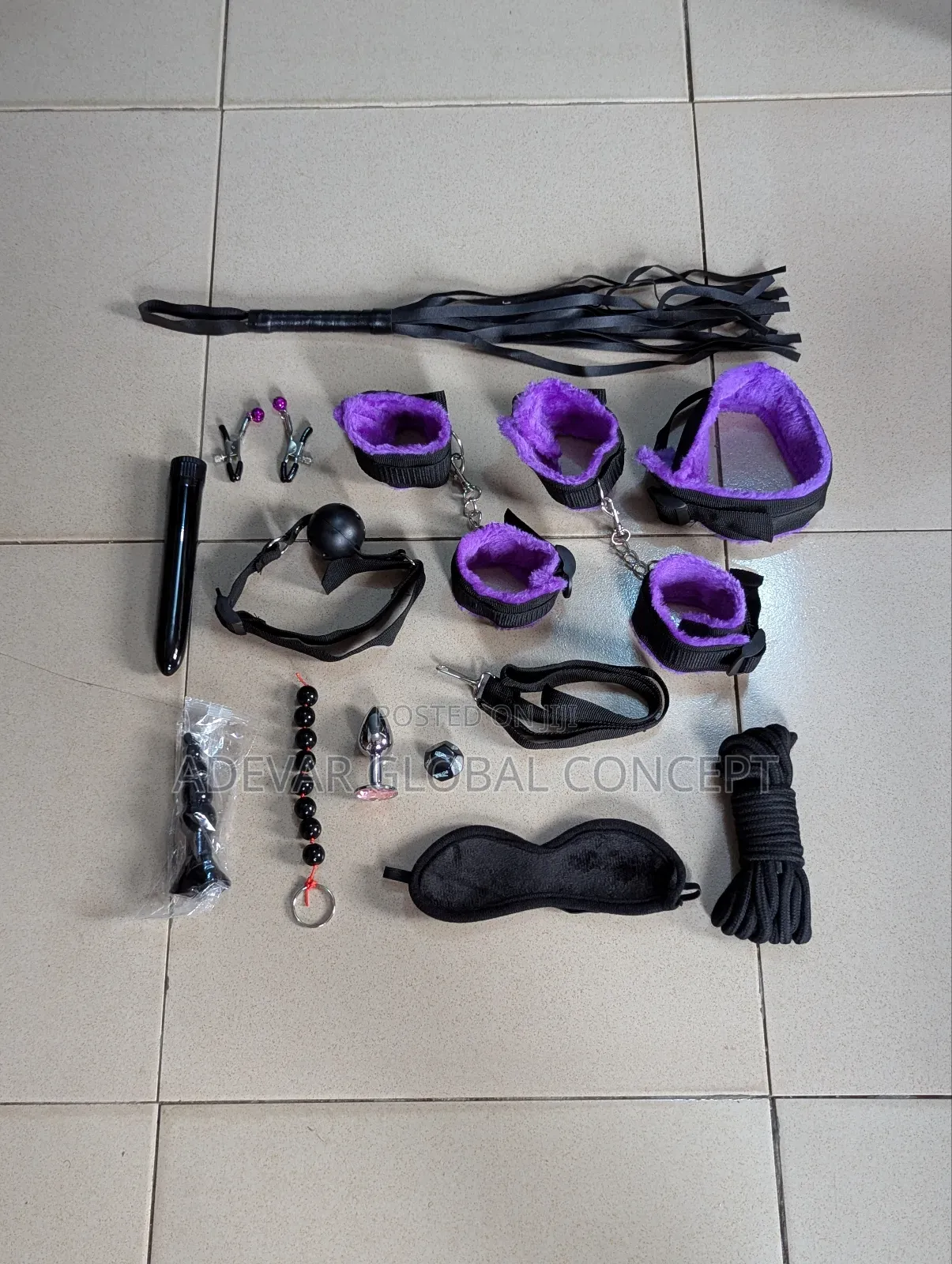 13 Pieces BDSM Kits Bondage Sex Toys With 6" Bullet Vibrator