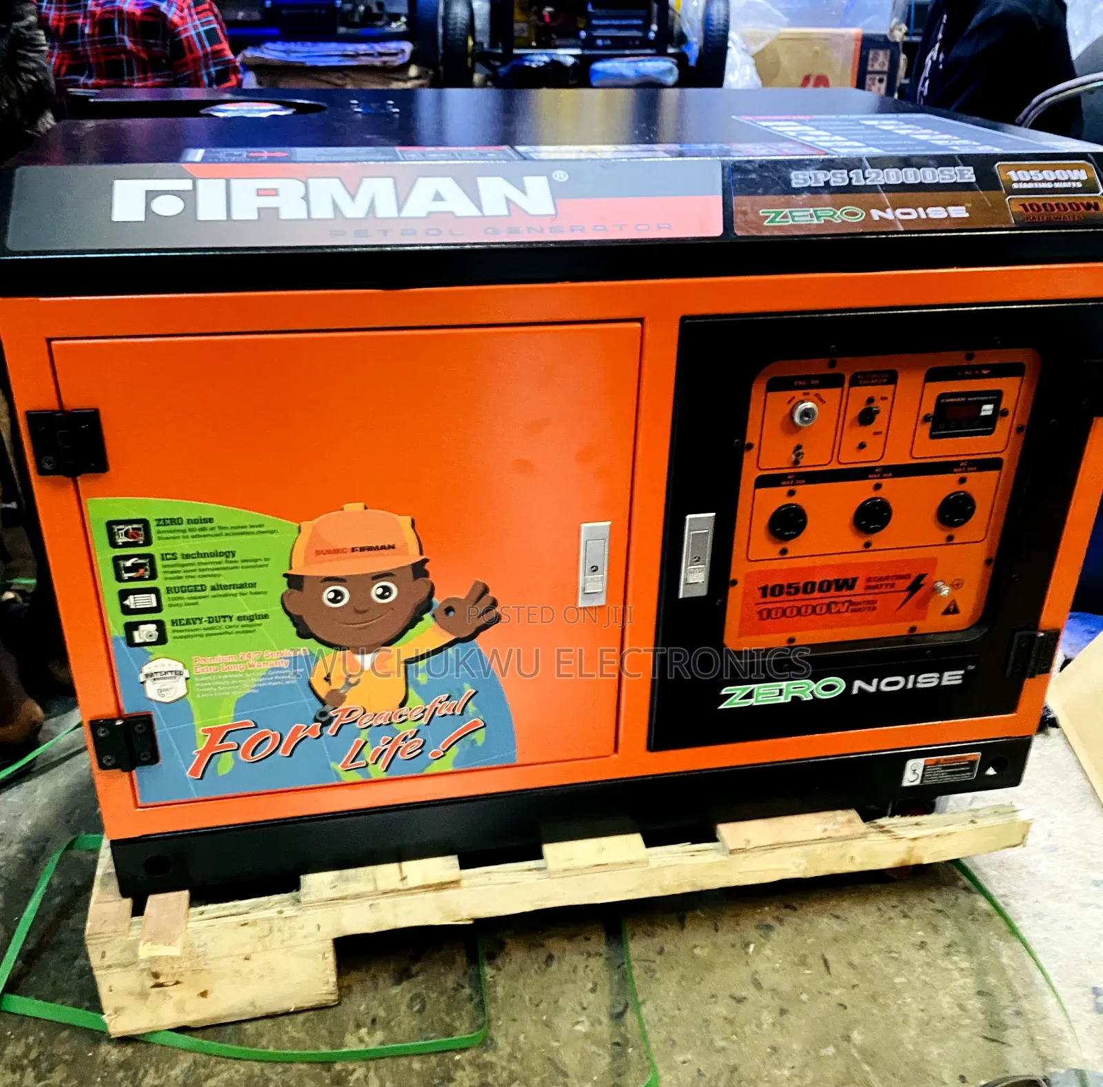 Firman SPS12000SE Petrol Soundproof Generator (100% Copper)