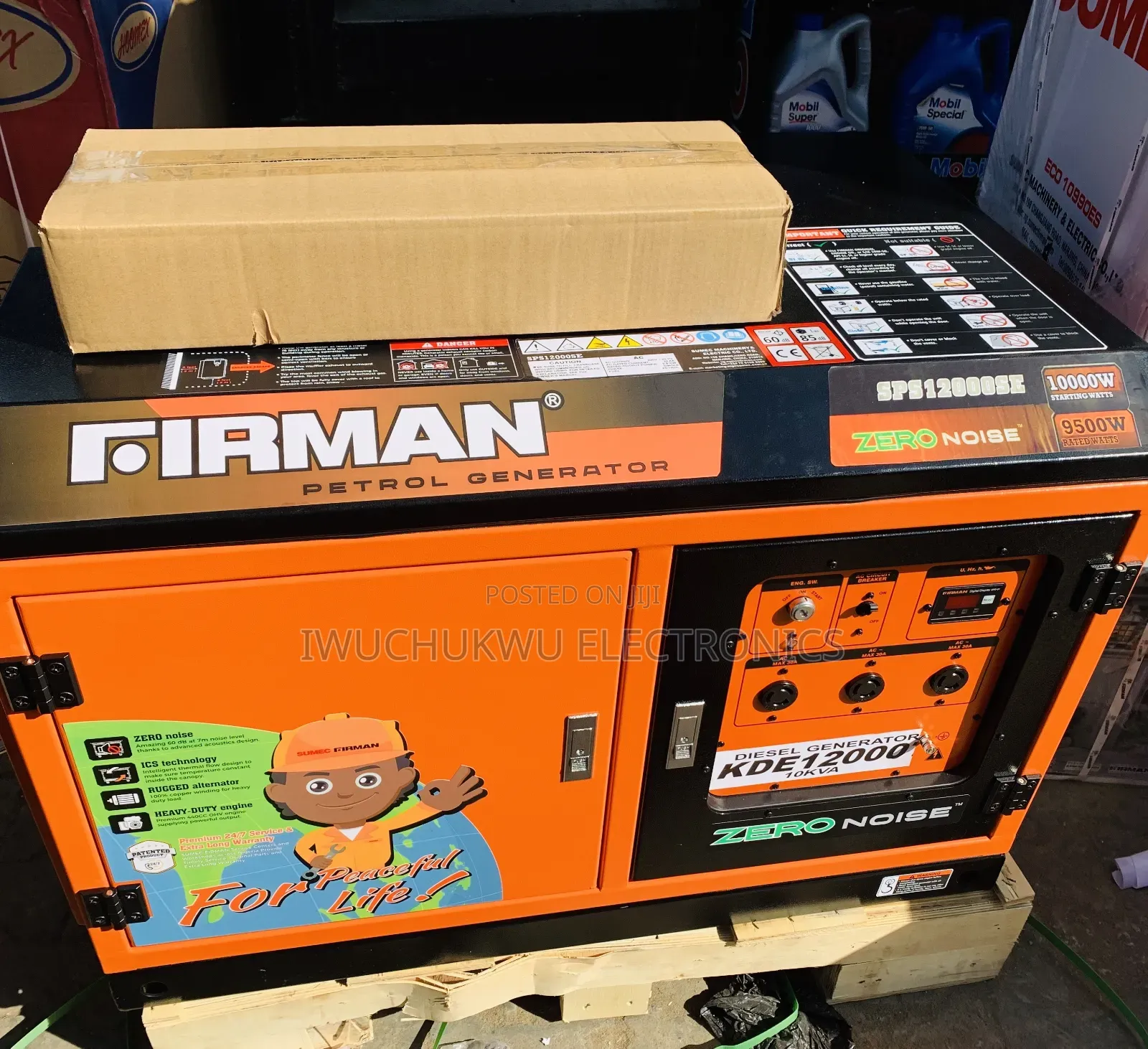 Firman Zero Noise Petrol Generator Model SPS12000SE (Silent)
