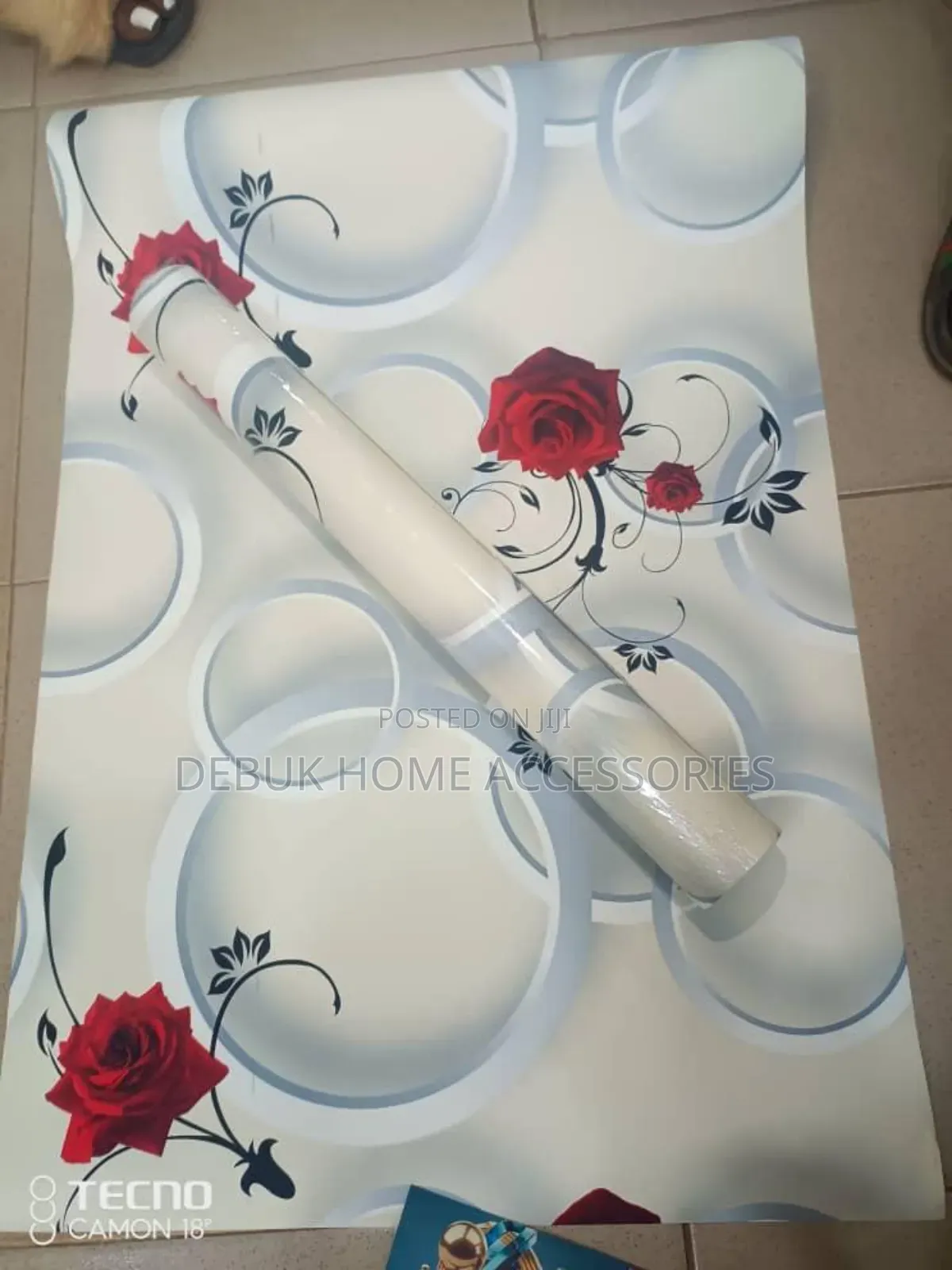 Red and White Rose Wallpaper