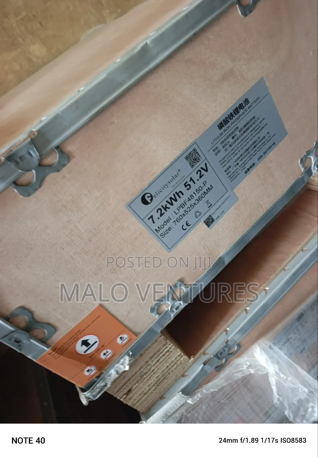 7.2kva Felicity Lithium Battery