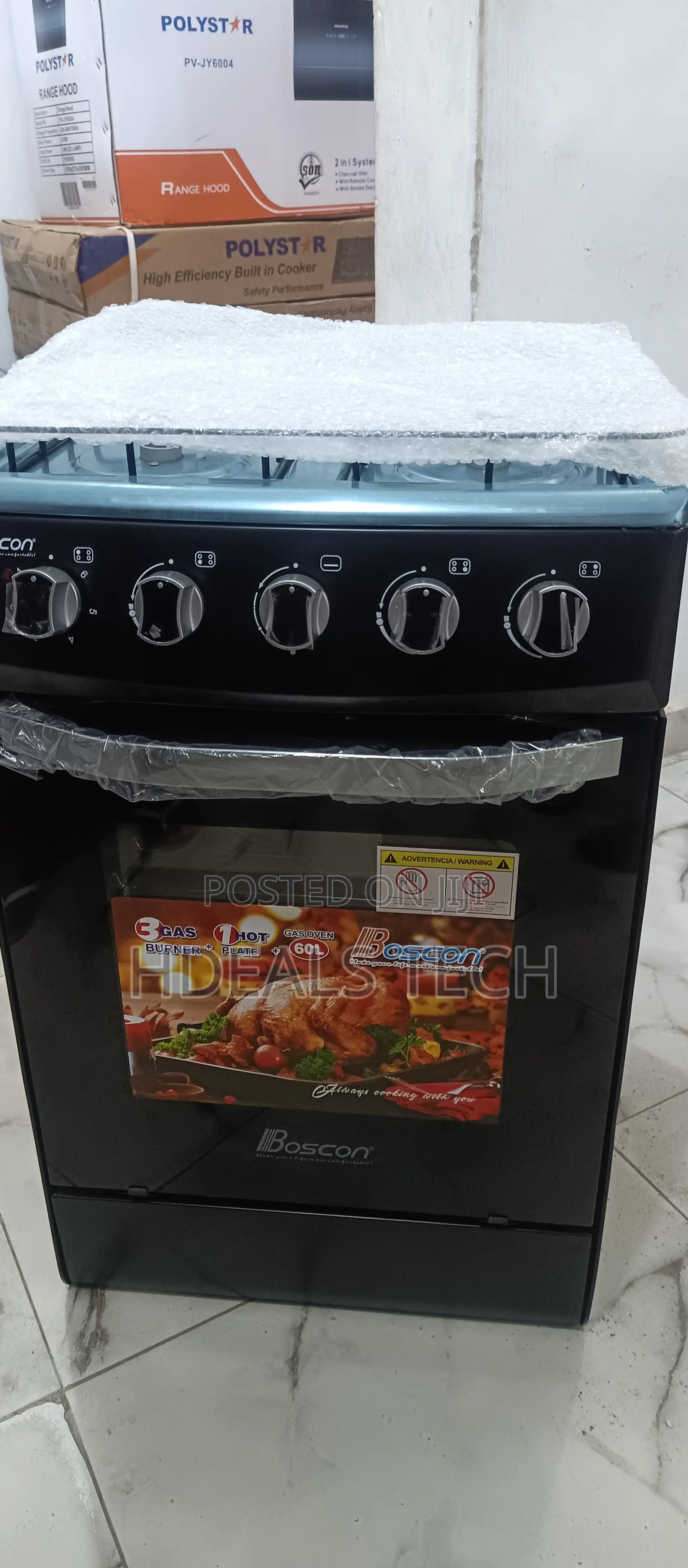 Top-Notch- Boscon 3burner Gas Cooker Bos-Gss500