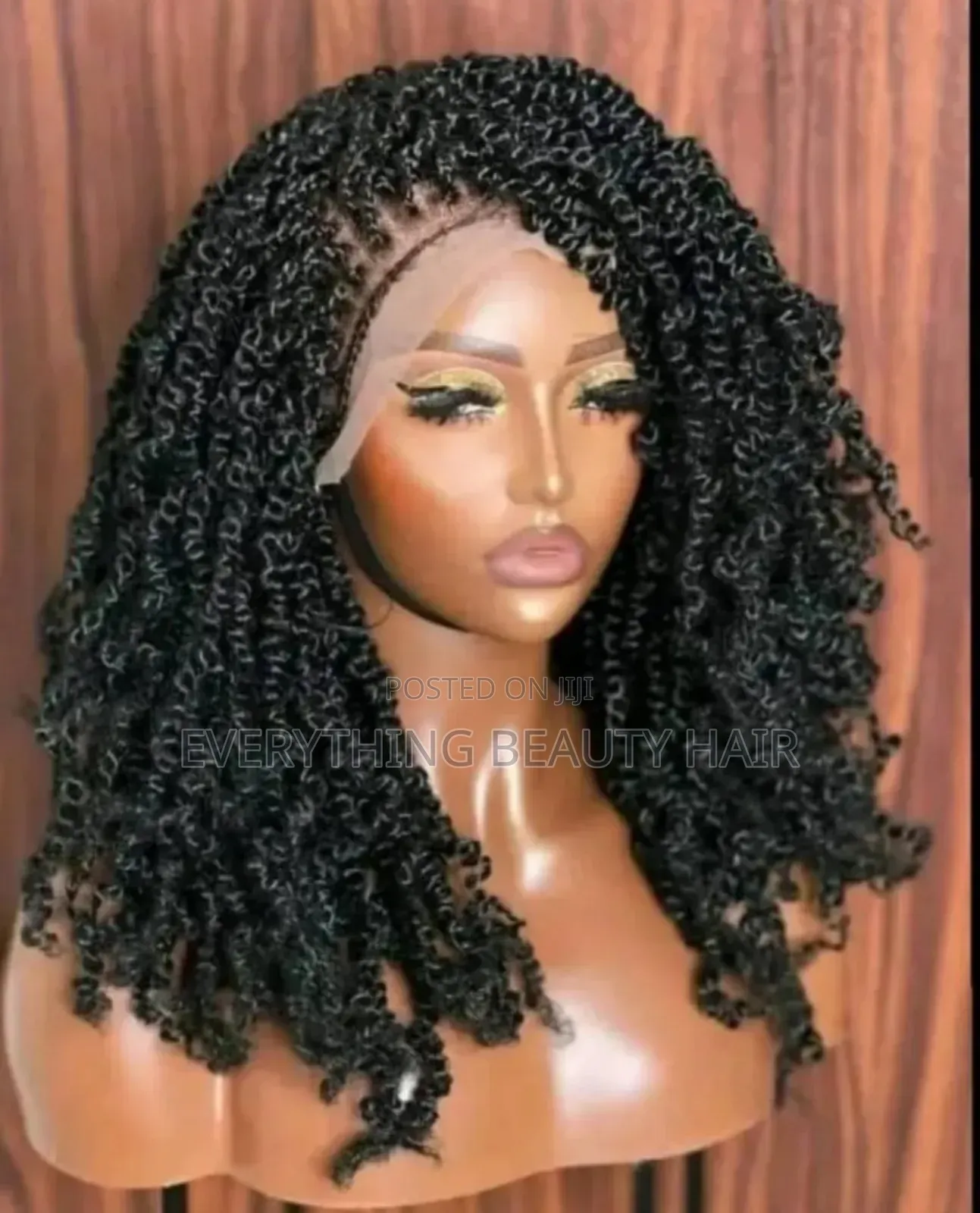 Black Twist Braided Wig