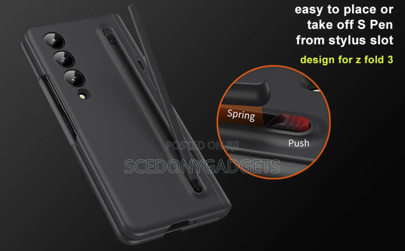 Samsung Galaxy Z Fold 3 Case With New Slim S Pen