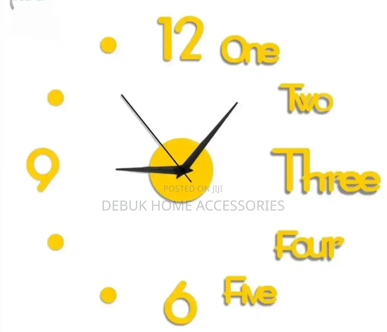 Gold 50cm Wall Clock (Diy)