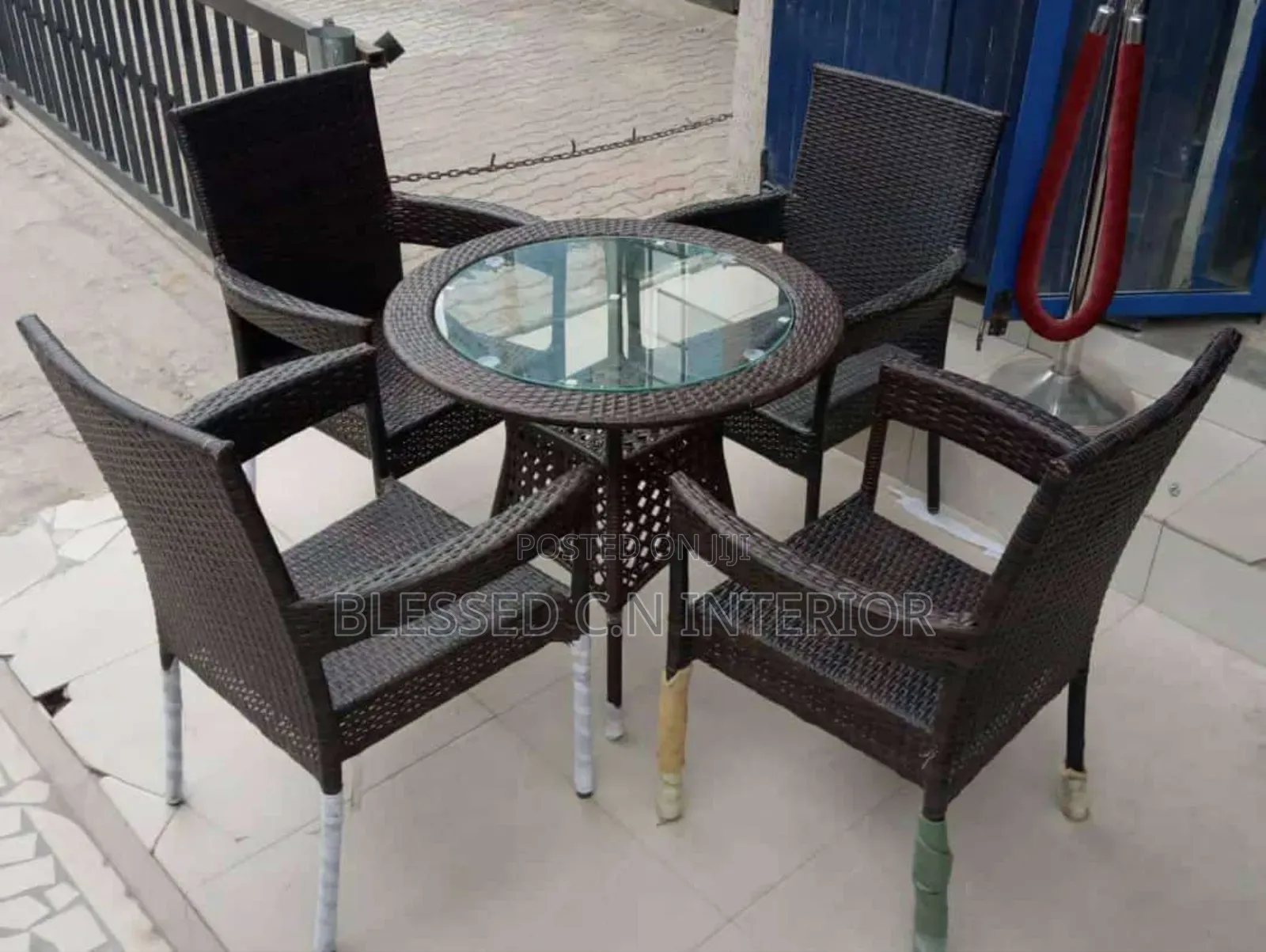 Classic Rattan Restaurant Chairs Set