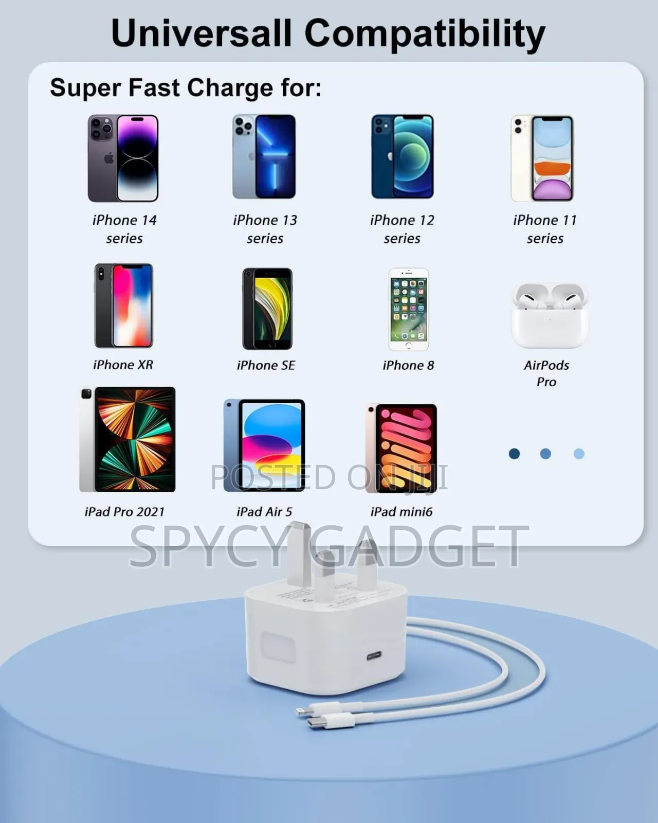 120W Super Fast iPhone Charger USB-C to Lightning Cable