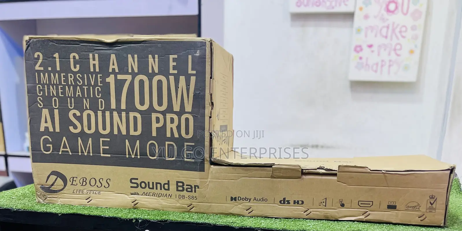 Deboss Wireless Sound Bar and Subwoofer